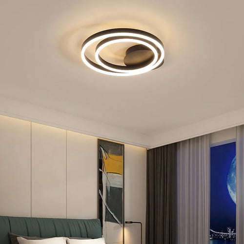 plafonnier moderne nordique éclairage haut de gamme design épuré - vue 4 sur 10
