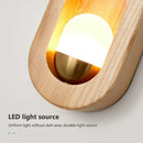 applique led bois bande décorative nordique maison