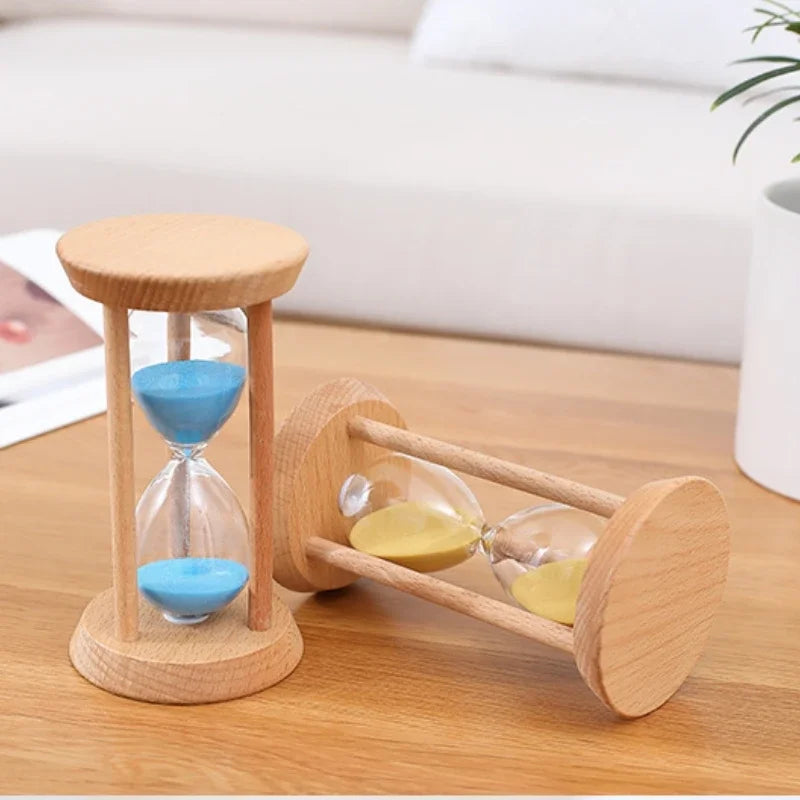 sablier en bois lumineux pour minuterie créative et décoration - vue 6 sur 8