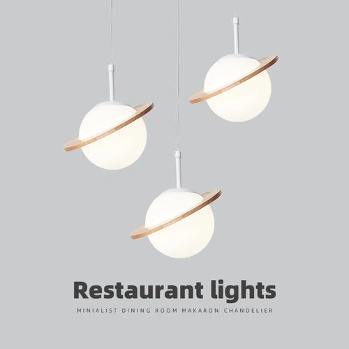 lampe à poser créative en bois et boule blanche décorative pour intérieur - vue 5 sur 12