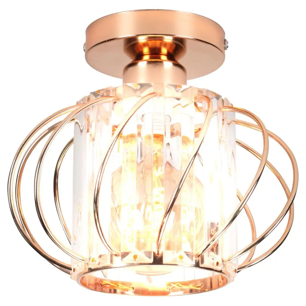lampe de luxe en verre cristal lustre plafond industriel moderne - vue 15 sur 15