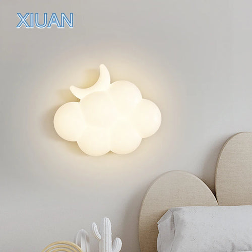 applique murale moderne en forme de nuage blanc pour intérieur - vue 2 sur 12