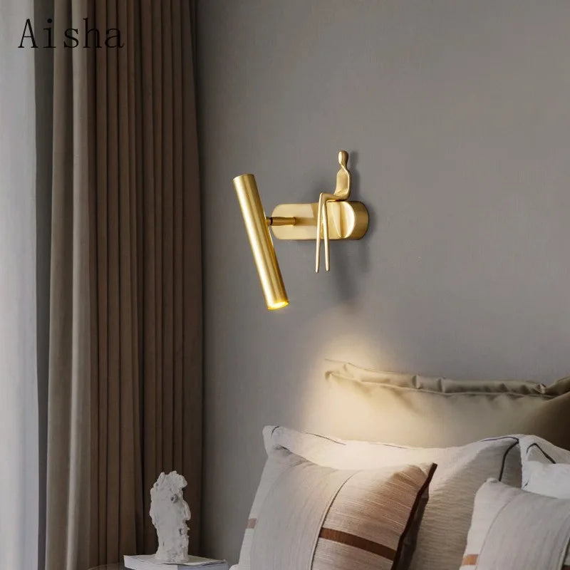applique murale led minimaliste pour intérieur créatif moderne - vue 4 sur 9