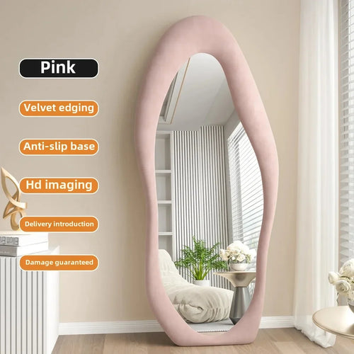 miroir intégral ondulé design nordique pour décoration intérieure - vue 13 sur 13