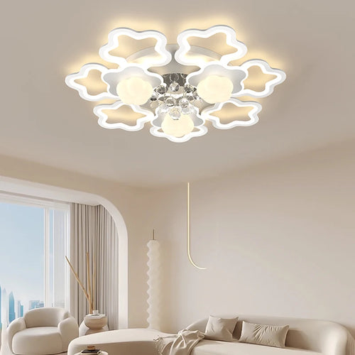 plafonnier moderne style citrouille luxe cristal 2024 pour toute la maison - vue 3 sur 9
