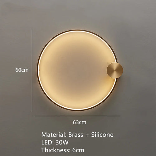 applique murale led en laiton style art déco pour intérieur moderne - vue 20 sur 23
