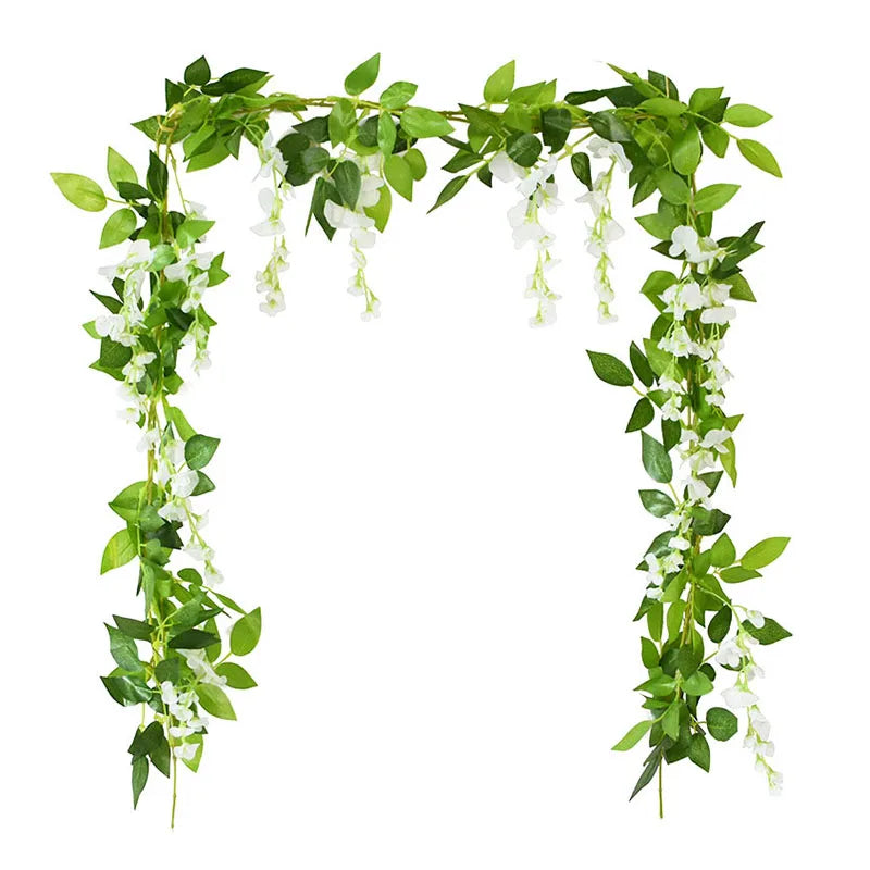 guirlande de glycine artificielle pour décoration florale et festive - vue 18 sur 32