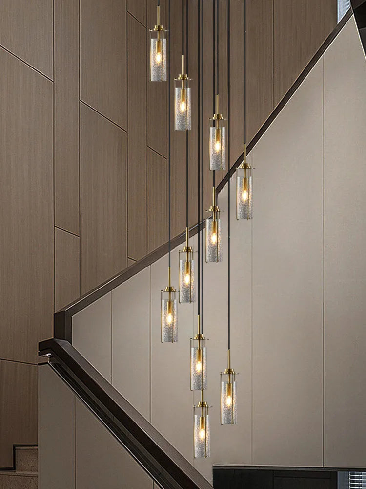 lustre en verre pour éclairage décoratif intérieur suspendu - vue 4 sur 15