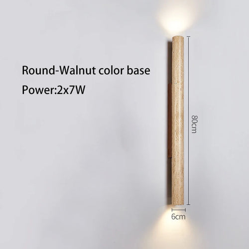 Applique murale longue Led en pierre - vue 8 sur 21
