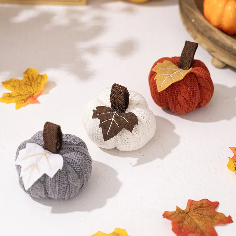 citrouilles décoratives pour automne thanksgiving et halloween - vue 4 sur 9
