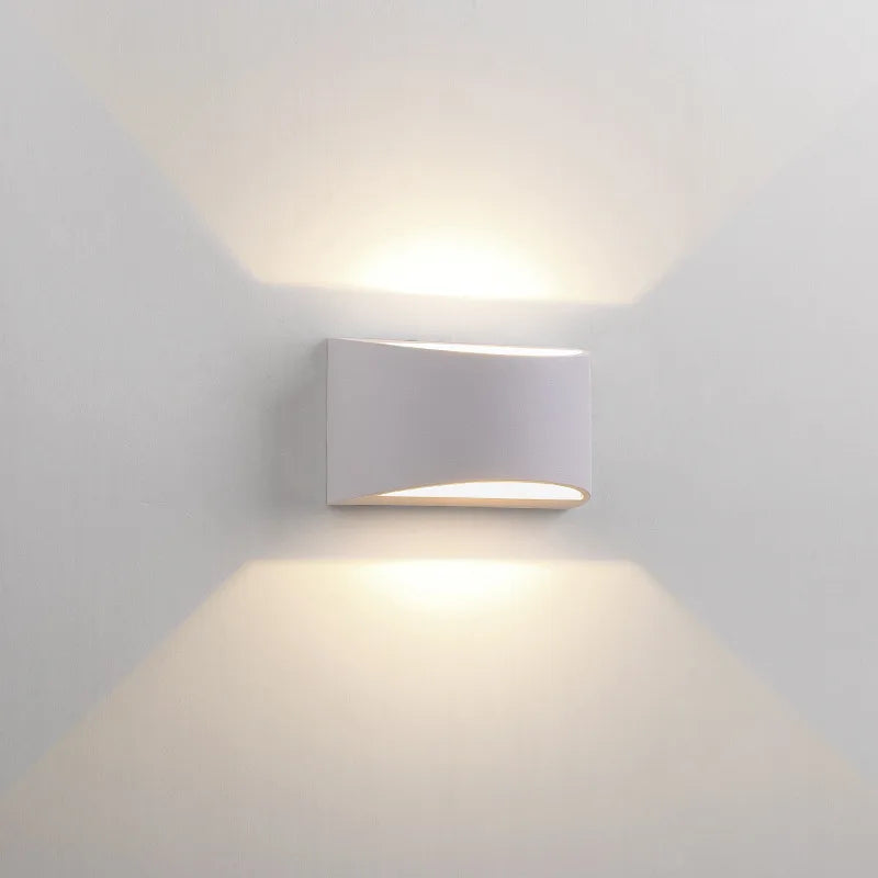 5W 7W COB LED Outdoor Wall Lamps PIR Motion Sensor Aluminum Porch Garden Corridor Light Up and Down Lighting Indoor Sconce Light - vue 3 sur 12
