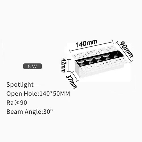 spot led encastrable magnétique moderne éclairage linéaire intérieur - vue 12 sur 16