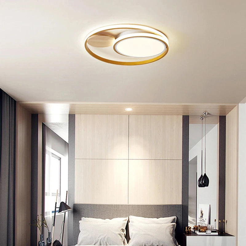 plafonnier led nordique simple créatif 2 styles atmosphère chaude - vue 5 sur 8