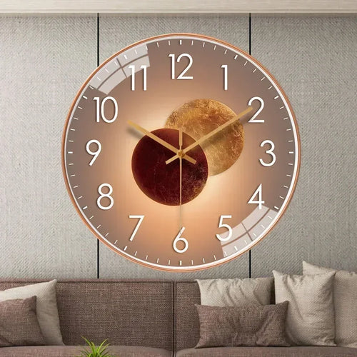 horloge murale silencieuse à piles design moderne pour tous les espaces - vue 4 sur 16