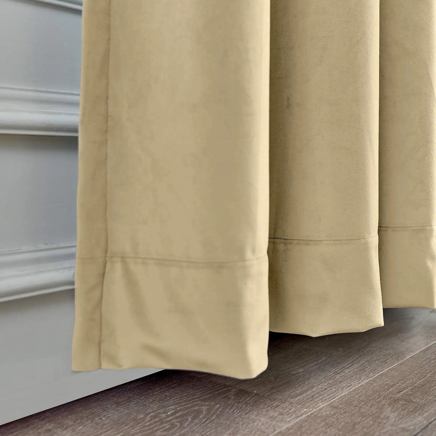 Rideau velours occultant moderne sur mesure salon chambre - vue 7 sur 10