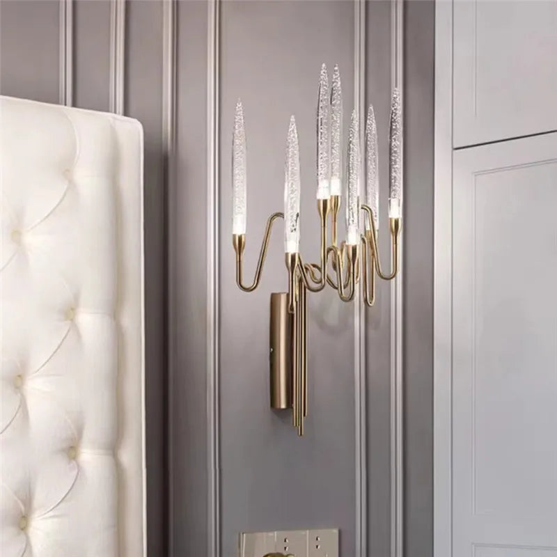 applique murale en cristal design bauhaus luxe pour intérieur moderne - vue 2 sur 7