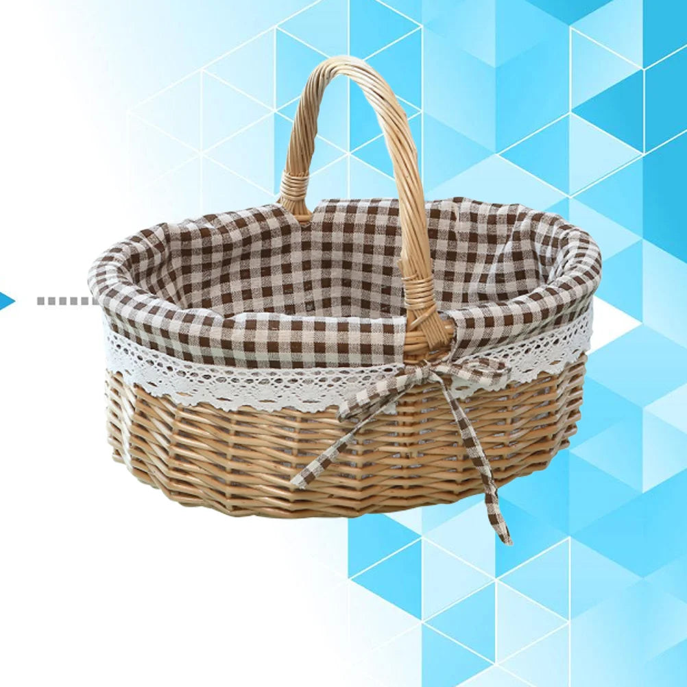 panier zerodeko petit chaperon rouge sac pique-nique tissé à la main - vue 9 sur 9