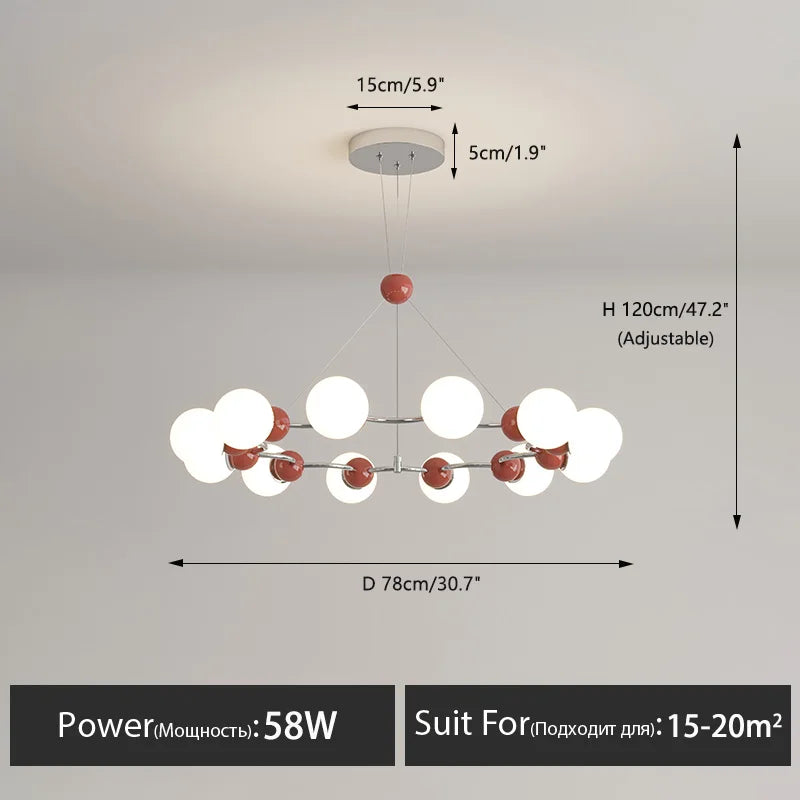 lustre suspendu éclairage décoratif moderne pour la maison - vue 19 sur 21