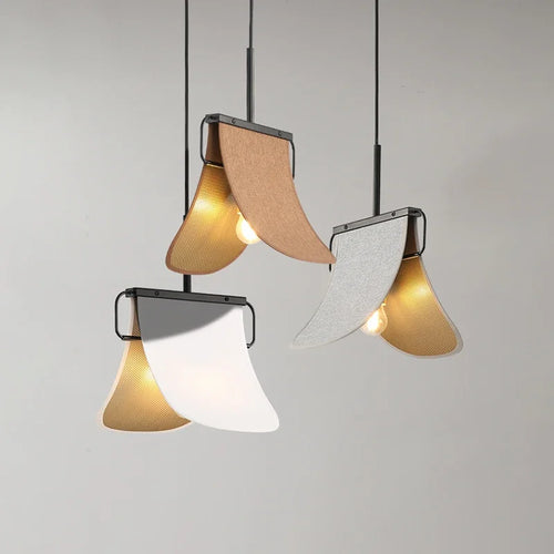 lustre en tissu style chinois pour restaurant et café - vue 3 sur 9