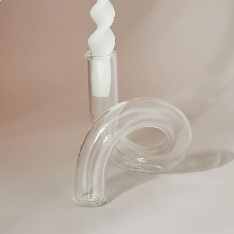 vases en verre bougeoirs décoratifs pour mariage et événements - vue 8 sur 14