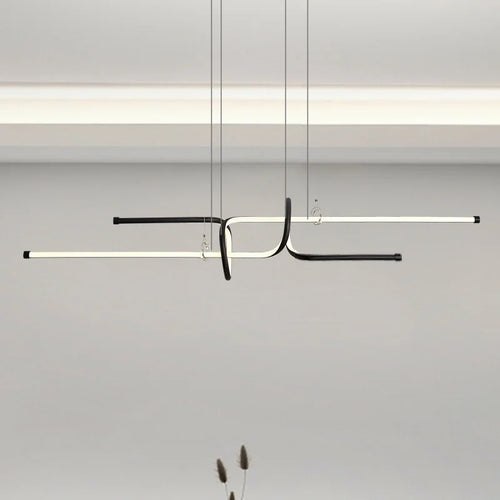 lustre moderne luxe suspendu éclairage design élégant - vue 5 sur 8
