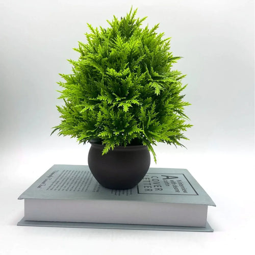 plantes artificielles bonsaï en pot pour décoration intérieure et bureau - vue 4 sur 5