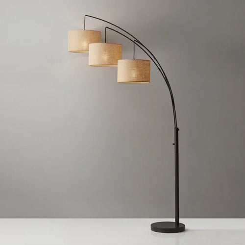 Lampadaire design avec plusieurs abat-jours suspendus - vue 5 sur 7