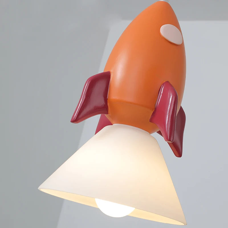 lustre mignon fusée pour éclairage chambre d'enfants décoratif - vue 5 sur 7