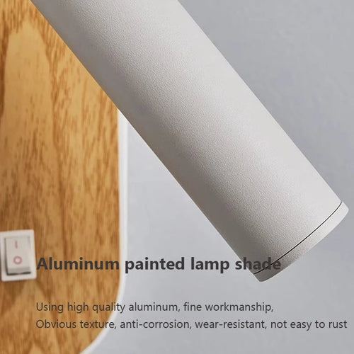 applique murale led en bois design nordique décoratif d'intérieur - vue 7 sur 8