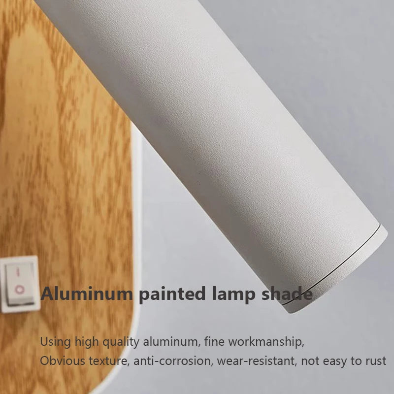 applique murale led en bois design nordique décoratif d'intérieur - vue 6 sur 8