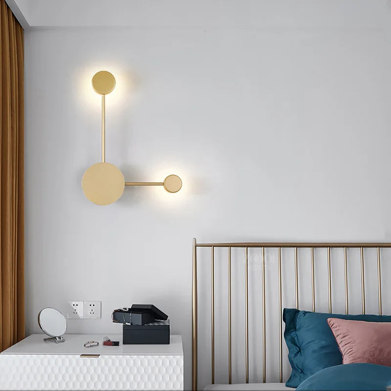 Modern Nordic Black Wall Lamp  AC110V AC220V Bedroom Bedside Wall Sconce Light Art Decoration Fixtures Living Room Wall Lights - vue 3 sur 23