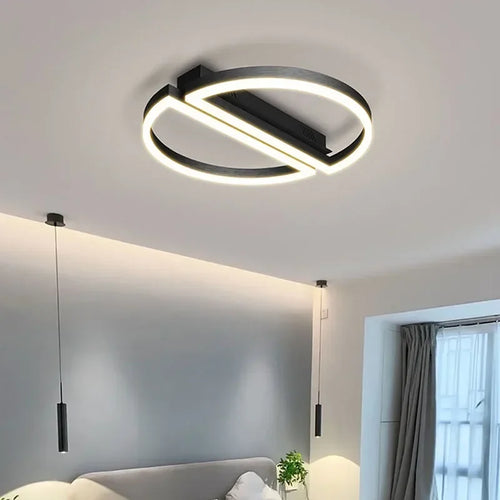 plafonnier led moderne style industriel pour décoration intérieure - vue 3 sur 12