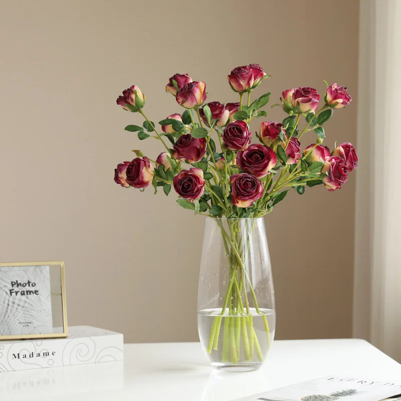 têtes de peinture à lhuile fleur de rose décoration florale mariage - vue 3 sur 11