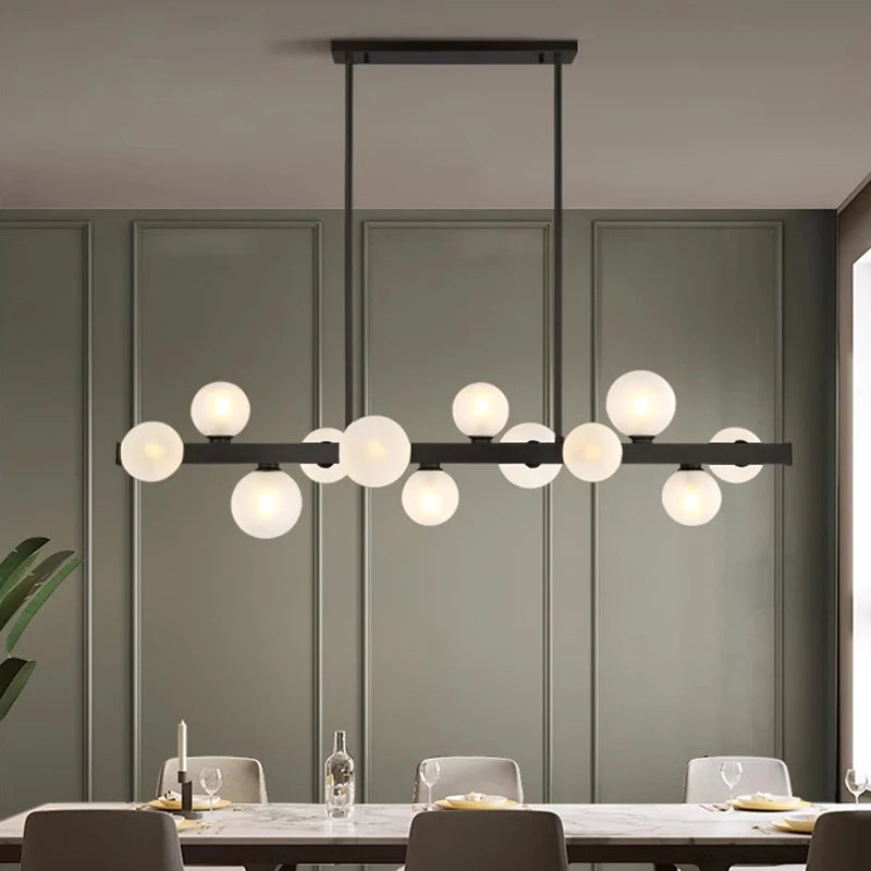 lustre Salle à manger moderne éclairage intérieur led décoratif - vue 6 sur 14