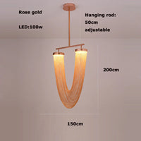 lustre design en aluminium led nouvelle tendance 2022