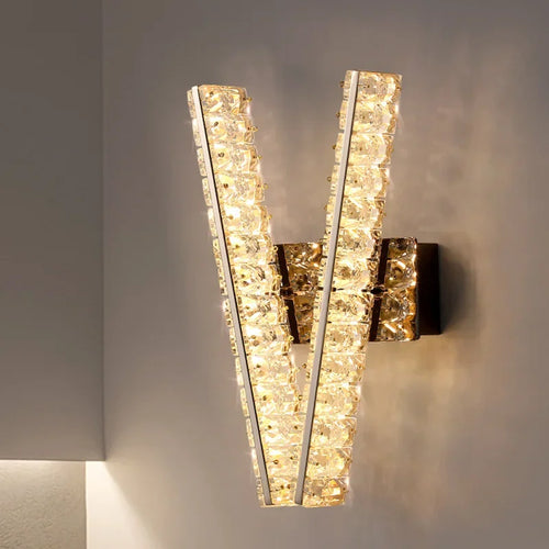 applique murale en cristal pour décoration intérieure élégante - vue 2 sur 9