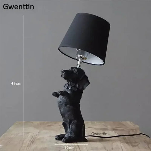 lampe de table moderne pour chiot en résine décorative - vue 17 sur 16