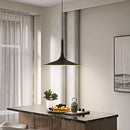 Suspension design LED conique arrondi Noir
