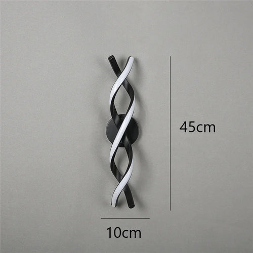 applique murale minimaliste moderne en acrylique led - vue 9 sur 8