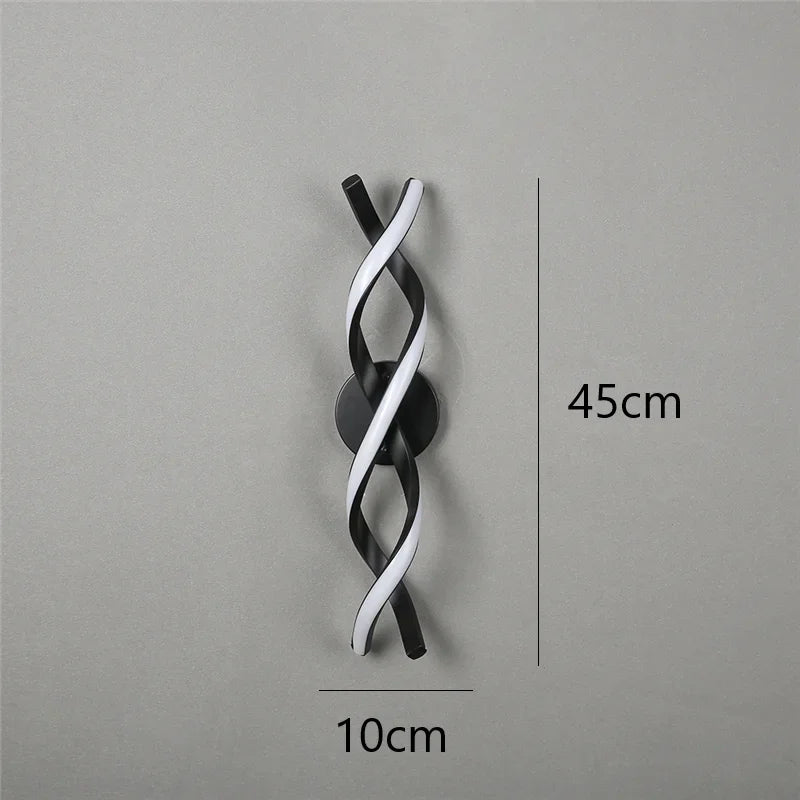applique murale minimaliste moderne en acrylique led - vue 8 sur 8