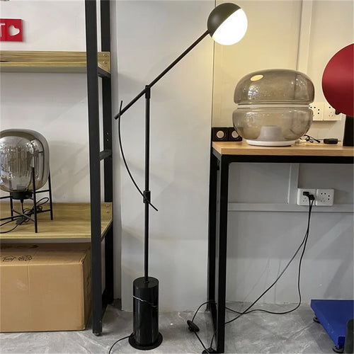 lampadaire nordique vintage moderne simple led marbre - vue 3 sur 6