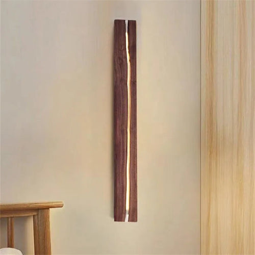 applique murale en bois massif style wabi sabi pour décoration intérieure - vue 2 sur 11
