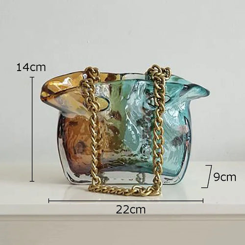 sac fourre-tout décoratif vase hydroponique pour fleurs modernes - vue 10 sur 10