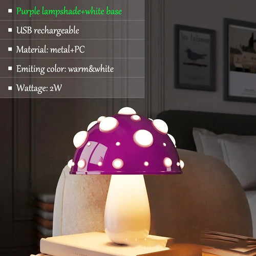 Lampe de Table LED en forme de champignon - vue 13 sur 16