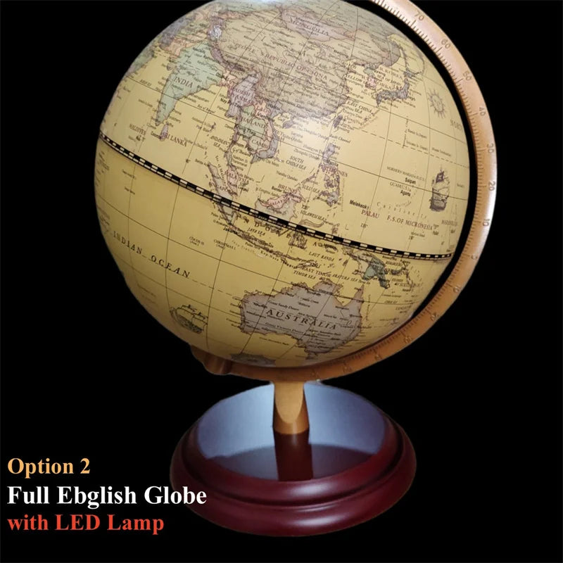 globe terrestre imprimé en hd avec lampe led artisanale 360 degrés - vue 6 sur 10