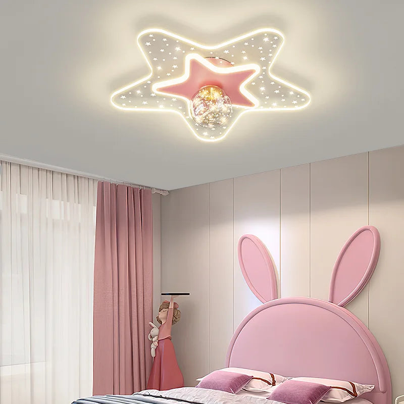 plafonnier ciel étoilé moderne pour chambre d'enfant - vue 5 sur 14
