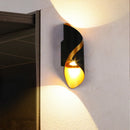 applique murale led spirale double tête étanche jardin balcon