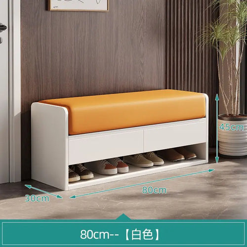 tabouret à langer nordique en bois avec rangement intégré - vue 15 sur 14