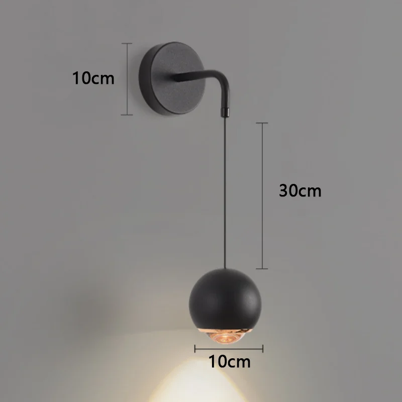 applique murale nordique créative pour éclairage décoratif moderne - vue 9 sur 12