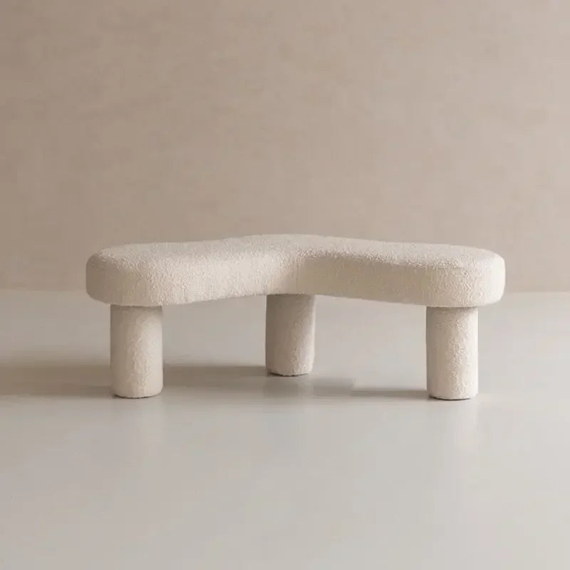 tabouret créatif moderne en tissu design nordique pour boutiques et entrées - vue 10 sur 15